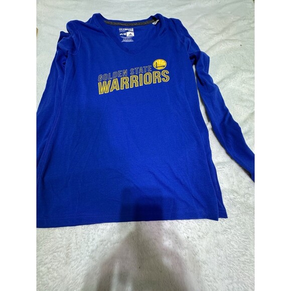 Golden State Warriors Women's Adidas Ultimate Tee - Size‎ Medium Climalite Blue - Picture 2 of 10